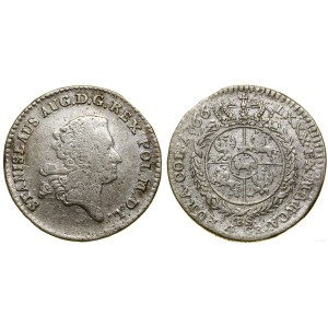 Polska, złotówka (4 grosze), 1766 FS, Warszawa
