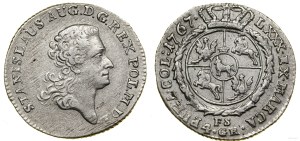 Poland, zloty (4 groszy), 1767 FS, Warsaw