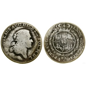 Polska, złotówka (4 grosze), (1767) FS, Warszawa