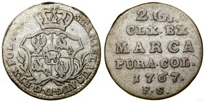 Poland, half zloty (2 groszy), 1767 FS, Warsaw