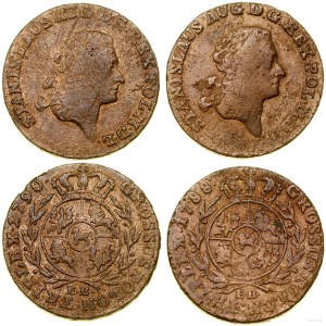 Polska, lot 2 x trojak, 1788 EB, 1790 EB, Warszawa