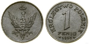 Poland, 1 fenig, 1918 F, Stuttgart