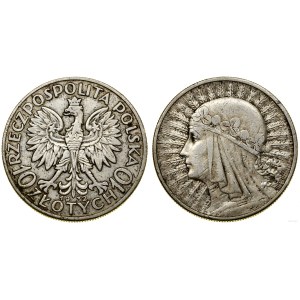 Pologne, 10 zlotys, 1932, Angleterre