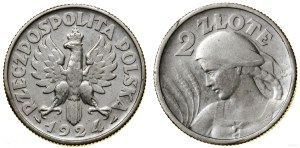 Poland, 2 zloty, 1924, Paris