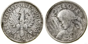 Poland, 2 zloty, 1924, Paris
