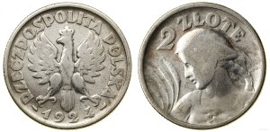 Poland, 2 zloty, 1924, Paris