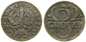 Poland, 5 groszy, 1934, Warsaw