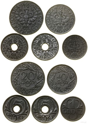 Poland, set of 5 coins, (1923-1939) minted 1941-1944, Warsaw