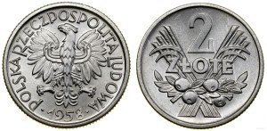 Poland, 2 zloty, 1958, Warsaw