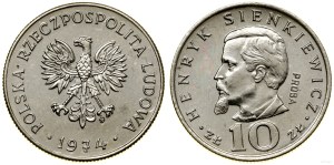 Poland, 10 gold, 1974, Warsaw