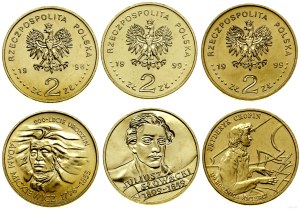Poland, set of 3 x 2 gold, Warsaw