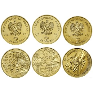 Poland, set of 3 x 2 gold, Warsaw