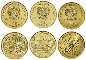 Poland, set of 3 x 2 gold, Warsaw