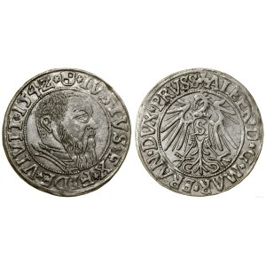 Kniežacie Prusko (1525-1657), groš, 1542, Königsberg