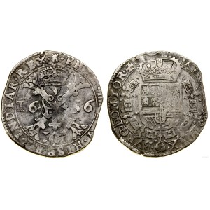 Niderlandy hiszpańskie, patagon, 1656, Doornik (Tournai)