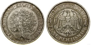 Germany, 5 marks, 1927 A, Berlin