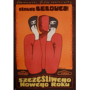 proj. Kazimierz HAŁAJKIEWICZ (1936-1994), Szczęśliwego Nowego Roku, 1978