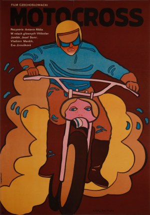 proj Jacek NEUGEBAUER (b. 1934), Motocross, 1973