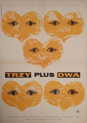 proj. Erik LIPIÑSKI (1908-1991), Three plus two, 1965