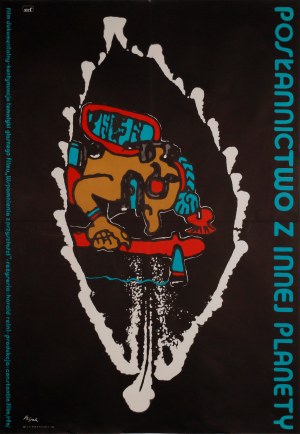 proj. Jerzy FLISAK (1930-2008), Messenger from another planet, 1977
