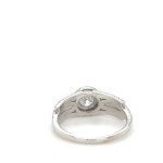 WHITE GOLD RING - 3.87 GR WITH DIAMONDS - DH-R700