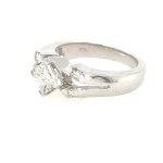 18K WHITE GOLD RING 8.03 GR WITH DIAMONDS AND BRILLIANTS - RNG30406