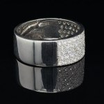 WHITE GOLD RING - 7.210 GR WITH DIAMONDS - DJ31203