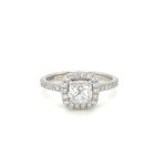 3.38 GR WHITE GOLD AND DIAMOND RING - BRILLIANT - GIA - SFR40301