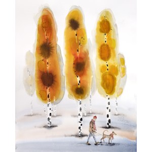 Marta KONIECZNY (b. 1969), Autumn Walk, 2025