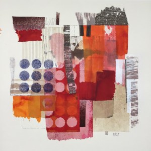 Anna KANDLER (b. 1962), Etude with red in the background, 2025