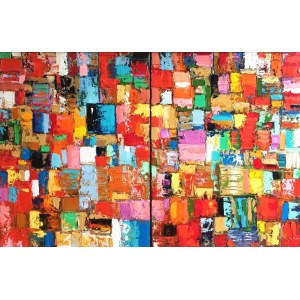 Aleksandra RUSAKOVA (geb. 1986), Tokio, Diptychon, 2025