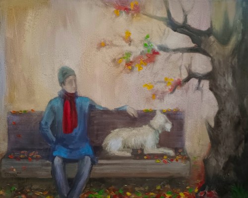 Mihran HAKOBYAN (ur. 1984), Jesień w parku, 2025