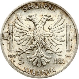 Albania 5 Lek 1939 R