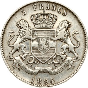Belgian Congo 5 Francs 1894