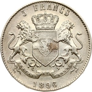 Belgian Congo 5 Francs 1896
