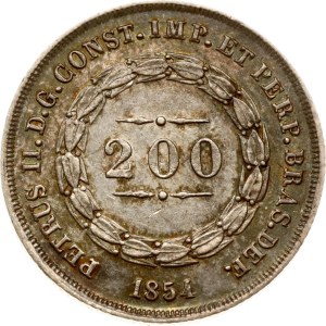 Brazil 200 Reis 1854