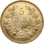 Bulgaria 5 Leva 1894 КБ