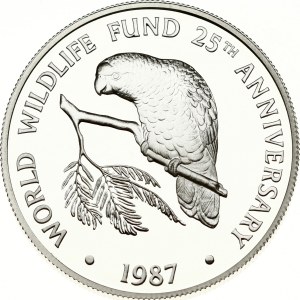 Cayman Islands 5 Dollars 1987 WWF