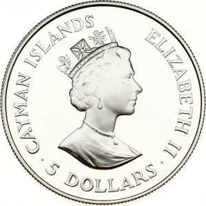 Cayman Islands 5 Dollars 1987 WWF