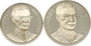 Congo Zaire 2½ & 5 Zaires 1975 Conservation Set of 2 coins