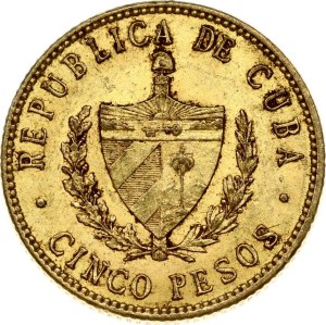 Cuba 5 Pesos Jose Marti 1916