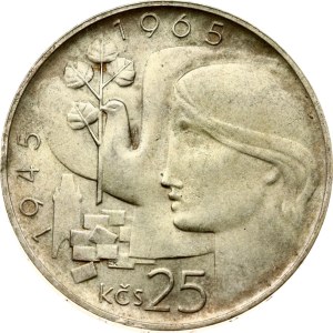 Czechosłowacja 25 Korun 1965 Wyzwolenie Czech