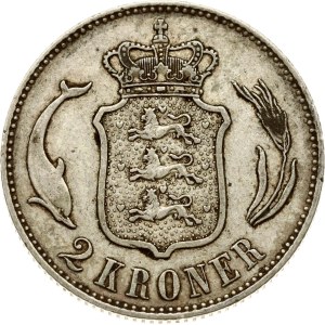 Denmark 2 Kroner 1897 HC/VBP