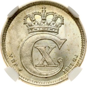 Denmark 10 Ore 1917 VBP GJ NGC MS 66