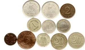 Estonia 1 Mark - 20 Senti 1922-1935 Lot of 11 coins