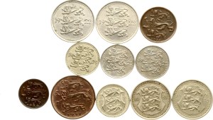 Estonia 1 Mark - 20 Senti 1922-1935 Lot of 11 coins