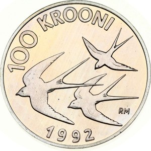 Estonia 100 Krooni 1992 Monetary Reform