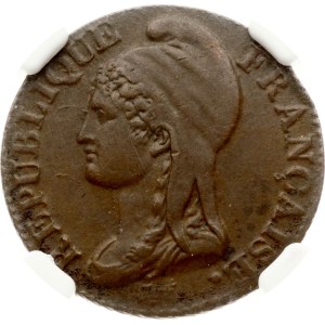 France 5 Centimes L' AN 4 (1795-1796) A GC AU 58 BN