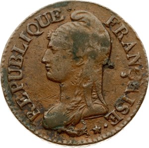 France 5 Centimes 7 (1798) W