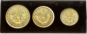 French West Africa 5 - 25 Francs 1956 Essai Set of 3 coins